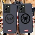 thumbnail image 2 of Funda mate para infinix NOTE 12 G96 11 10 8I 8 7 SMART 4 SPARK 8 8P 5 6 PRO S5 Funda Coque Shell Marvel Logo Lron Spider-Aan, 2 of 5