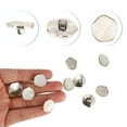 thumbnail image 3 of Unique Bargains 10pcs Electroplated Buttons Plastic Shank Buttons for Clothes Shirts Sweaters Decorations Beige, 3 of 6