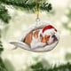 thumbnail image 4 of Colgante de árbol de Navidad con estampado de avión acrílico, adorno colgante 2d, Ángel del sueño, perro alado, decoración para fiesta en casa, Año Nuevo, 2024, 4 of 5