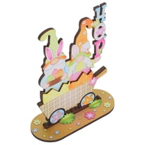 FRCOLOR  Tabletop Centerpiece Signs Easter Bunny Decorations Elder