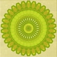 thumbnail image 1 of Ahgly Company Machine Washable Indoor Square Transitional Pistachio Green Area Rugs, 4' Square, 1 of 7