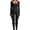 Schwarz, variant on Women's Sports Jumpsuit Long Tight Lightweight Yoga Bodysuit Sexy Bodycon Black S