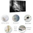 thumbnail image 5 of ZHONGYUTONG Black and White Forest Wall Art Forest Sunshine Tree Painting Nature Landscape Canvas Prints Artwork for Living Room Office Bedroom Framed (24.00" x 36.00"), 5 of 6