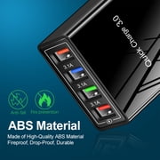 Hyper Charge Pro Charger, 4-Port USB Charger, Quick Charge 3.0 Hub with Temp Control & Fast Charging, Charge Multiple Devices 4X Faster for Android and iPhone