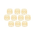 thumbnail image 1 of Servilleteros Dorados Círculos Exquisitos Servilleteros Para Cena Hebilla Soportes Decoraciones Para Mesa De Cena Para Fiesta En Casa Banquete De Boda 10 Uds. Speravity HA019558-00, 1 of 5