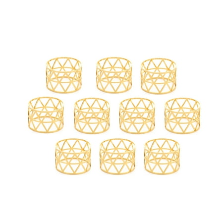 

10PCS Alloy Napkin Rings Wedding Napkin Rings Decoration Table Decoration Accessories For Dinner Table Napkin Party Supply