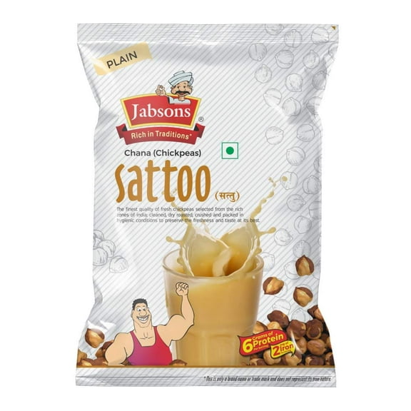 Jabsons - Chana Sattoo Plain (250 g) Roasted Bengal Gram Flour, High Protein & Energy-Rich Drink Mix