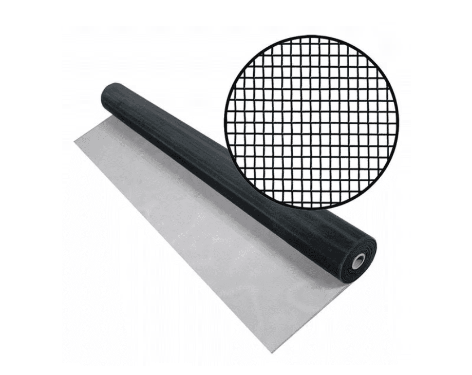 Door and Window Screen, Aluminum, 60 in W, 50 ft L, 0.01 in Wire Dia