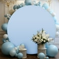 thumbnail image 2 of Round Arch Backdrop Cover 6ft/6.5ft/7.2ft Wrinkle Resistant Machine Washable For Wedding Birthday Baby Shower Decorations, 2 of 9