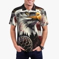 thumbnail image 1 of Fotbe Retro American Eagle A Camiseta Polo de Golf para Hombre con Estampado – Camisa Deportiva Transpirable con Cuello Abotonado-Medium, 1 of 6
