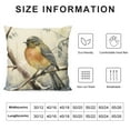 thumbnail image 6 of COMIO  Outdoor&nbsp;Birds are Singing&nbsp;On The Tree Accent Farmhouse Decorative Throw Pillow Covers Watercolor Lovely Birds Pillowcases Super Soft Pillow Case for Bed Set of 2, 6 of 6