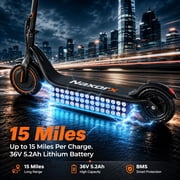 Electric Scooter for Adults and Teens, 350W Motor, 19 MPH Top Speed, Up to 19 Miles Range, 8.5” Solid Tires, Folding Commuter E Scooter with App and Dual Brake System