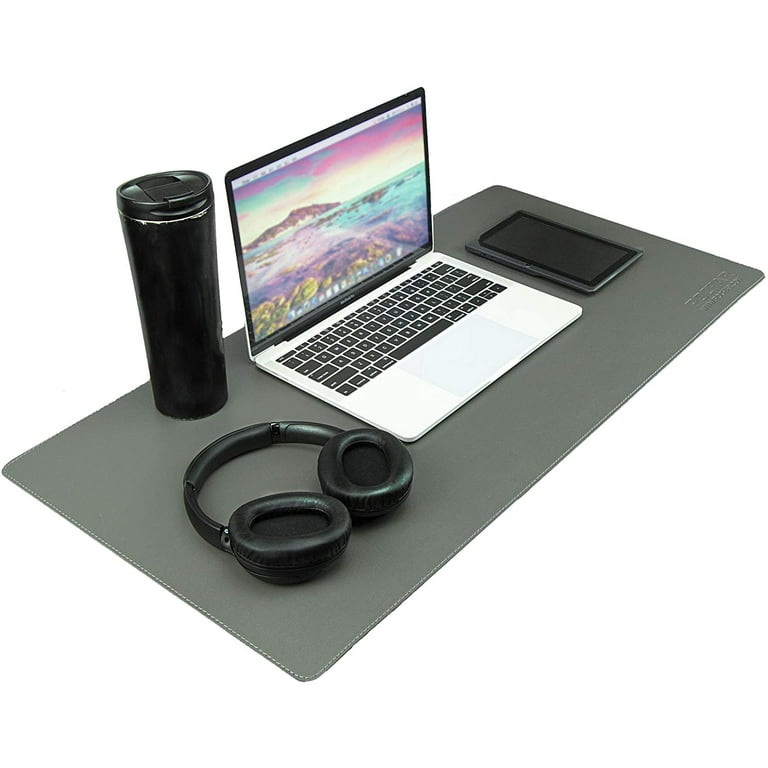 Dual Sided PU Leather Desk Pad 31.25 x 15.6 Extra Large