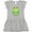 AC-Heather Grey, variant on Inktastic Ribbit Cute Green Frog Girls Toddler Dress