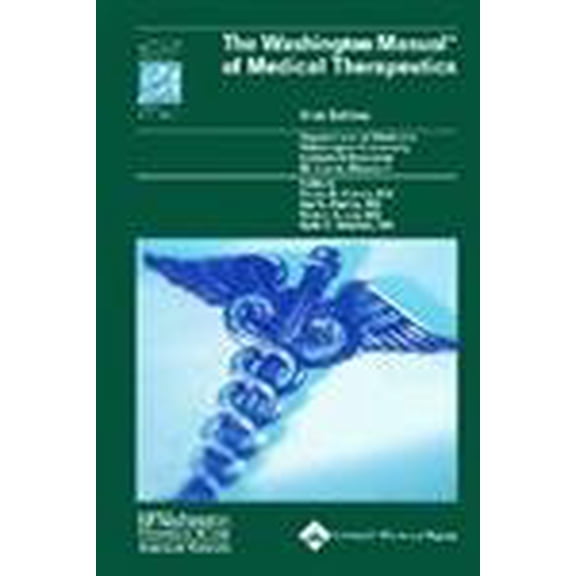Pre-Owned Washington Manual of Medical Therapeutics, 31st Edition, 9780781753418, 0781753414, Paperback, 31 edition