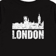 thumbnail image 4 of Inktastic London England City Skyline with Grunge Boys or Girls Long Sleeve Toddler T-Shirt, 4 of 5