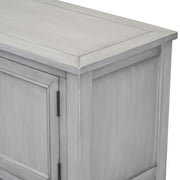 Console Table Buffet Sideboard, Upgraded Buffet Cabinet Sideboard with 4 Storage Drawers 2 Cabinets and Bottom Shelf, Wood Console Table Storage Cabinet for Dining Room Home, Antique Gray