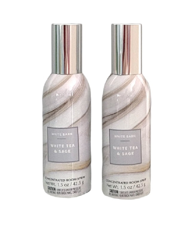 Bath and Body Works White Tea & Sage Concentrated Room Spray 1.5 oz Set