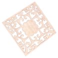 thumbnail image 3 of 1 Pce Coin Sculpté en Bois Onlay Carré Non Peint Applique Creuse Décorative pour Porte Lit (Style 2), 3 of 9