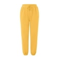 thumbnail image 4 of YDKZYMD Womens Jogger Sweatpants Set Yellow Drawstring with Pockets Jogger Pants Elastic Waist Lounge Tie Dye Sweatpants for Women Petite Solid Color Casual Cinch Bottom Baggy Pants, 4 of 6