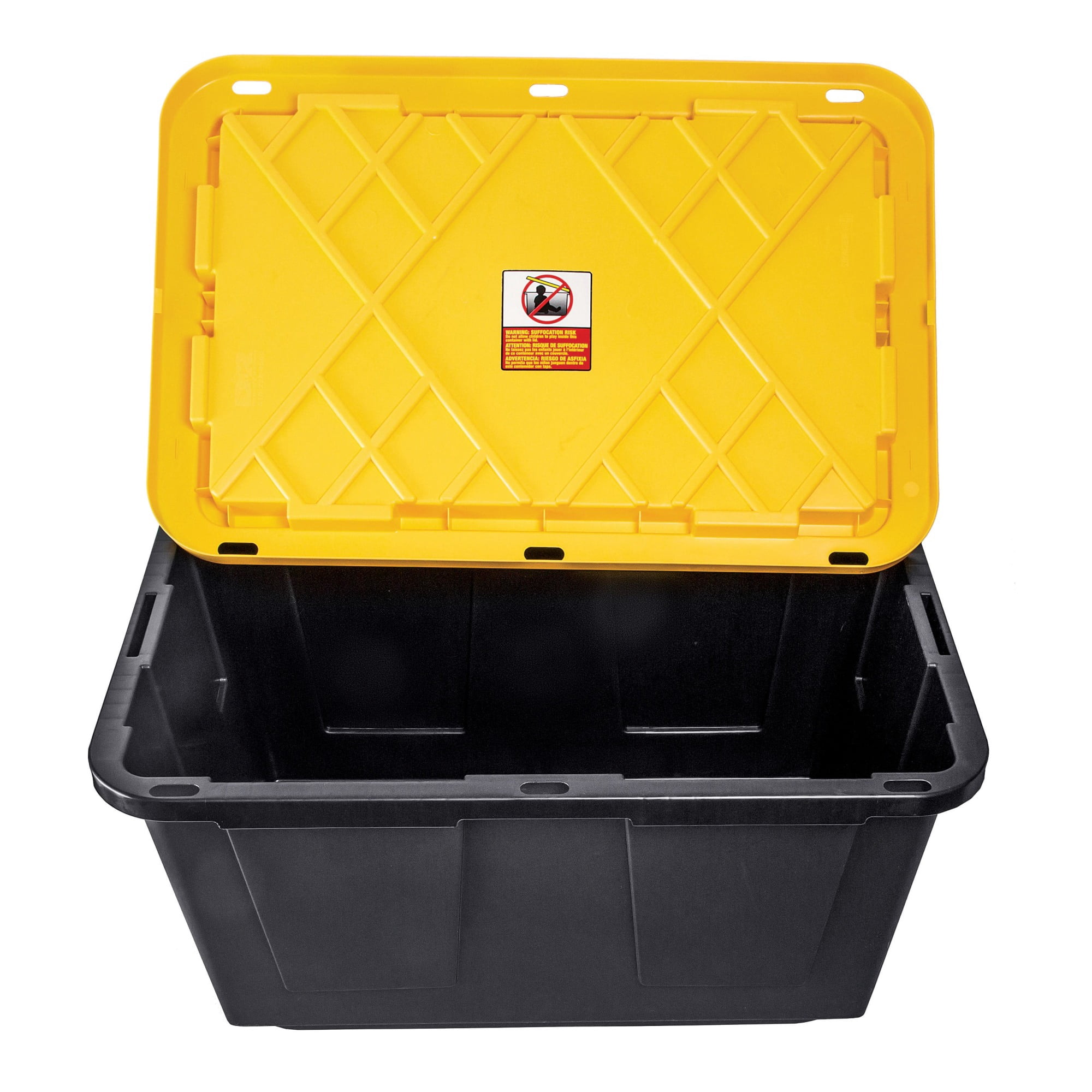 Greenmade 4 Pack Heavy-Duty Plastic Storage Boxes with Lids, 27 Gallon (4)
