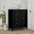 thumbnail image 5 of YOCWO Fluted 4 Drawer Dressers for Bedroom, 30" Wide Modern Chest of Drawer with 4 Big Drawers, Black, 5 of 10