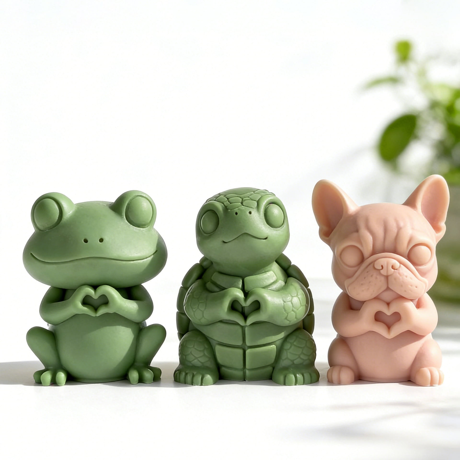 Frog Turtle Dog Resin Molds Silicone Candle Mold, 3D Animal Silicone Resin Mold for Epoxy Casting, Frog Turtle Dog Shape Silicone Mold for DIY Resin Clay Art Craft Table Home Decor Resin Accessories