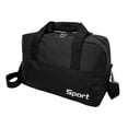 thumbnail image 4 of Women Gym Bag Nylon Durable Overnight Weekender Bag for Workout Sports Black, 4 of 8