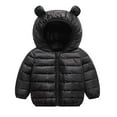 thumbnail image 2 of WIBACKER Toddler Kid Baby Boy Girl Cute Hooded Puffer Jacket Pants Winter Lightweight Down Outwear, 2 of 6