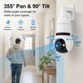 thumbnail image 5 of night vision 5G and 2.4GHz wireless indoor/outdoor security camera with night vision, motion detection, 360° remote viewing, and real-time alerts Light bulb Cord, 5 of 7