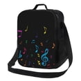 thumbnail image 1 of Kdxio Notes Musicales Colorées pour Sac à Lunch Isolé pour Travail École Voyage avec Sangle Réglable et Fermeture Éclair Sac Thermique Léger, 1 of 7