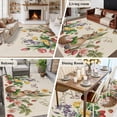 thumbnail image 5 of Spring Easter Area Rugs 6'x9', Small Throw Rugs for Kitchen Dining room, Country Bunny Chick Floral Butterflies Burlap Indoor Outdoor Rug Non-Slip Low Pile Carpet Runner Reversible Floor Mats, 5 of 8