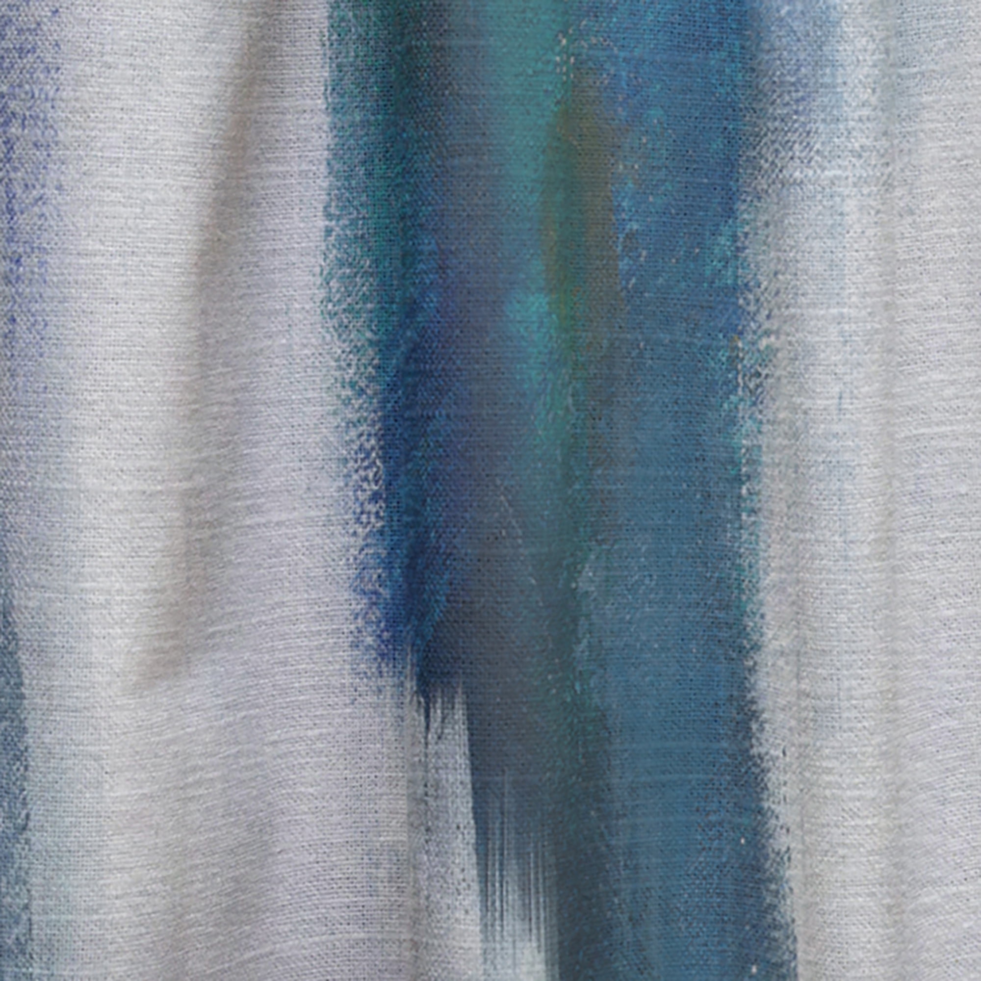 Designart 'Fractal Blue Glam Texture I' Contemporary Curtain Panel