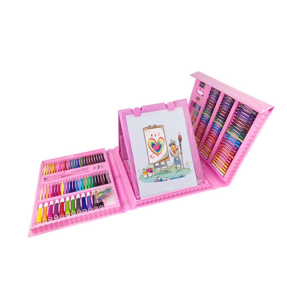 Art Kit, Art Supplies Drawing Kits, Arts and Crafts for Kids,Bexikou 208Pcs Gifts Art Set Gifts for Teen Girls Boys 6-8-9-12, Art Set Case with Trifold Easel, Pastels, Crayons, Pencils