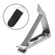 thumbnail image 2 of Portable Nail Clippers,Medical Grade Stainless Steel Foldable Nail Cutter with Leather Case, Ultra Slim Travel Design, 2 of 4