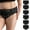 6 Pack - Black, variant on Cinvik Lace Underwear for Women Sexy High Waisted Briefs Granny Panties, 6 Pack, Sizes to 1XL