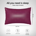 thumbnail image 2 of Silk Pillow Case for Hair And Skin Queen - Small Stars Cooling Sleep Throw Pillow Covers Standard Size 20x30in, comfort Satin Pillowcase with Zipper for Women Men, 2 of 7