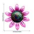 thumbnail image 2 of pdqouc Clearance Metal Sun Flower Wall Decor,5.6 Inches Sun Wall Art Hanging Decoration for Indoor and Outdoor, Garden Farmhouse Yard Patio Fence Living Room Bedroom Decor Multicolor, 2 of 7