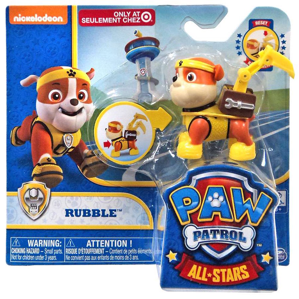 Paw Patrol All Stars Rubble Figure - Walmart.com - Walmart.com