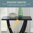 thumbnail image 5 of Pemberly Row Criss-Cross Chairside End Table in Black Wood Finish, 5 of 8