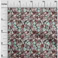 thumbnail image 2 of oneOone Polyester Spandex Aqua Blue Fabric Abstract Geometric With Texture Quilting Supplies Print Sewing Fabric By The Yard 56 Inch Wide, 2 of 4