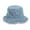 Blue, variant on Cute Reversible Bucket Hat - Denim Pattern Beach Fisherman Hat, Unisex One Size