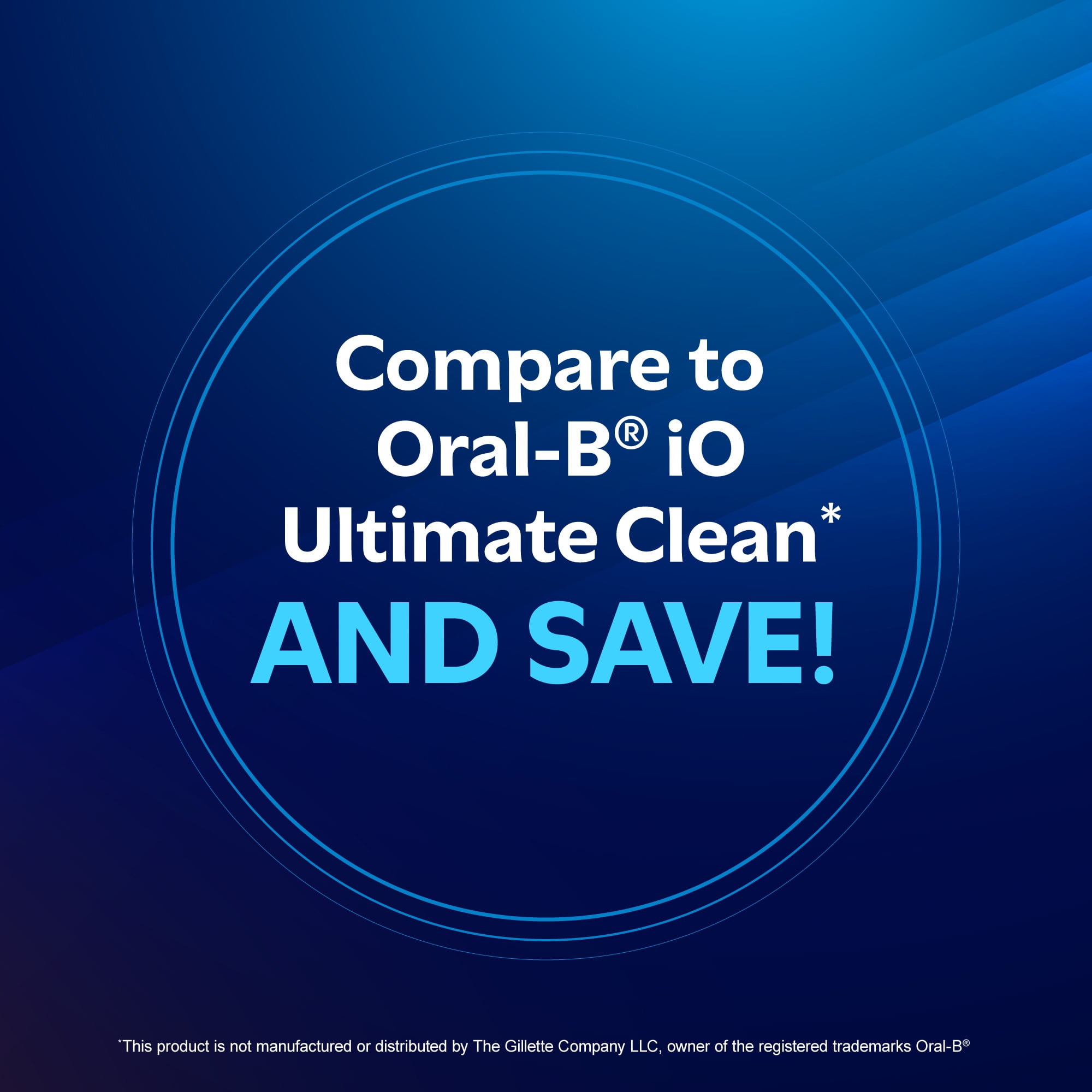 Equate Trios Premium Clean Replacement Heads for Oral-B iO Electric Toothbrushes, Black, 2 Count
