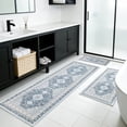 thumbnail image 3 of ARJINCUTE Non-Slip 3 Piece Ultra Soft Kitchen Rug Set, Machine Washable Comfort Floor Mats for Home Kitchen, Gray, 3 of 9