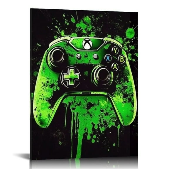 Acheng Gaming Posters Wall Art Gamer Wall Decor Video Game Poster Canvas Prints Framed Artwork Paintings Home Decorations Gaming Bedroom Decor for Boys Teen Kids Playroom 12x16 in