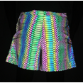 thumbnail image 4 of Rainbow Reflective Shorts Pants Men Fluorescent Snakeskin pattern L, 4 of 4