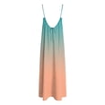 thumbnail image 4 of GHIIYER Robes Maxi pour Dames Femmes Robe Aguichant Dos Nu Imprimée Coupe Ample Sans Manches Longue Légère Confortable à Porter, 4 of 7