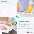 thumbnail image 4 of FRKSMD-Cleaning Cloths, Shop Towels 50 Pack, Shop Rags Reusable, Microfiber Cleaning Rags Bulk for Cars, Multi-Purpose Lint Free Towels for Automotive, Mechanic, Kitchen, 11.5‘‘ x 11.5‘‘, White, 4 of 4