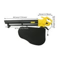 thumbnail image 3 of Shzicmy Leaf Blower Mulcher Vacuum Yard Tool Outdoor Leaves Collection Corded Electric, 3 of 21