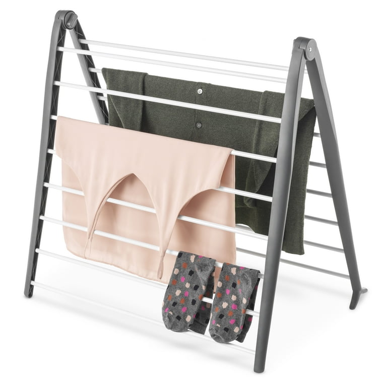 Mainstays Space Saving Steel Folding Drying Rack - Gray